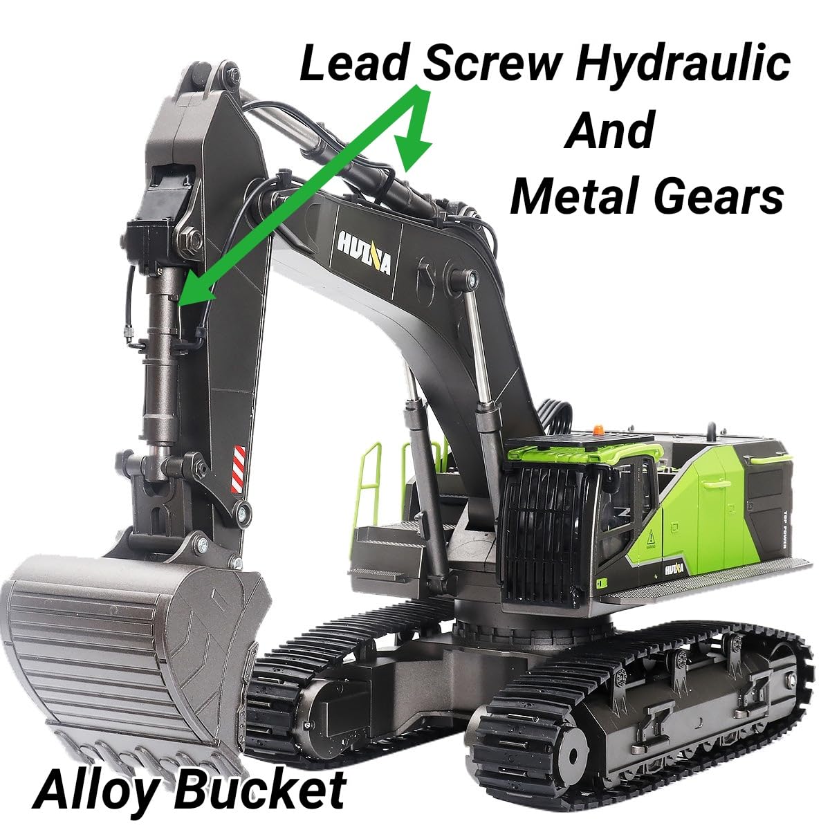 Amazon.com: TongLi Huina 1593 1:14 Scale RC Excavator with Alloy